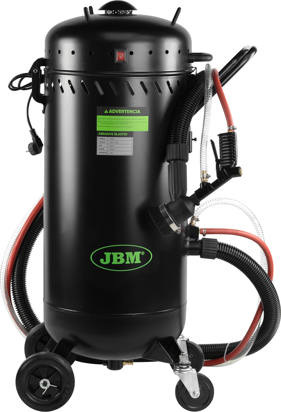 JBM Sandblasting Machine with Suction and Vacuum System 17L, 1200W