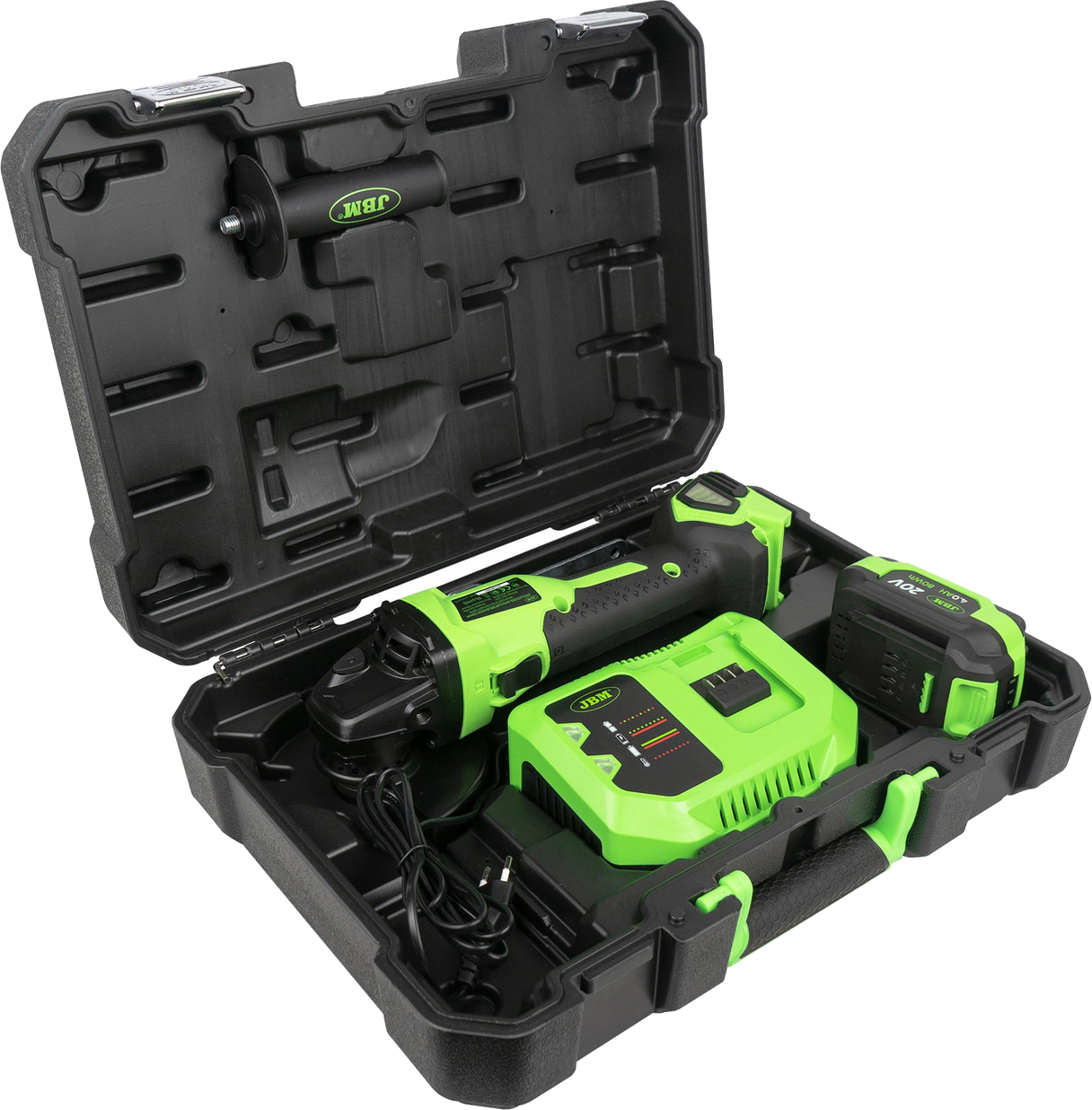 JBM Brushless Angle Grinder 125mm with Case, Set