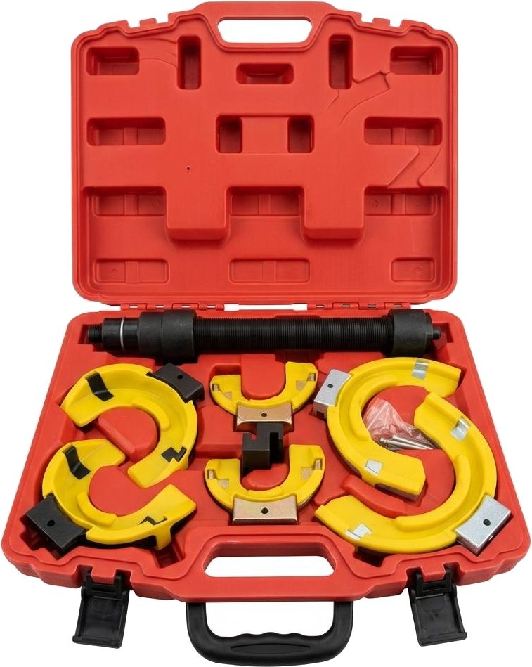 1500 kg spring compressor - suspension spring set in a case